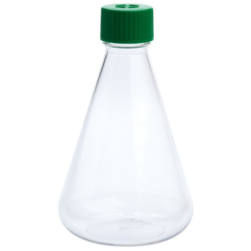 1000ml erlenmeyer flask with vent cap plain bottom petg rnase and dnase free individually wrapped sterile 