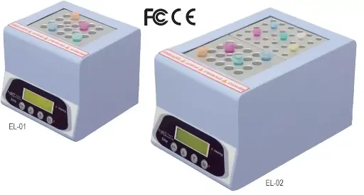 [45-EL-01DT] Dry Bath Incubator with Touchscreen for two separate blocks