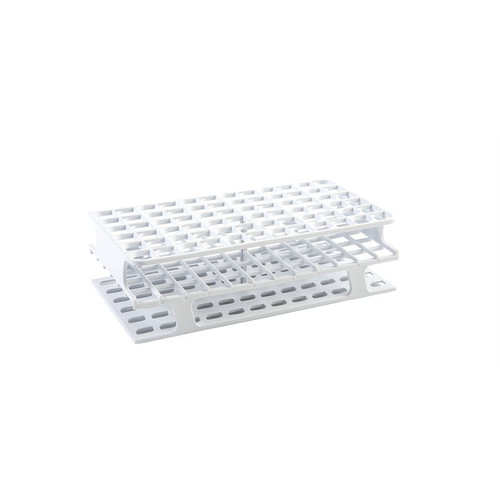 [HS27512A] Chemical resistant polypropylene tube rack white