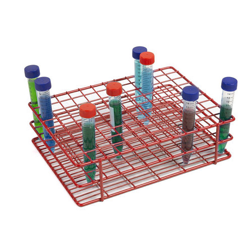 [HS23108] Red coated wire tube rack