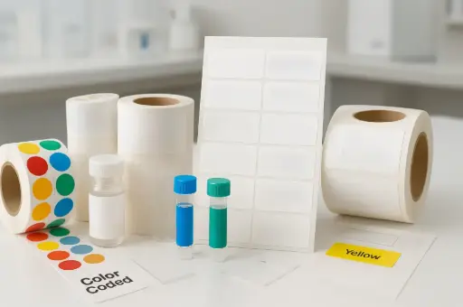 [SLL-254-Roll / Blue] Color Coded Tough-Tags, 500/roll